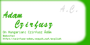 adam czirfusz business card